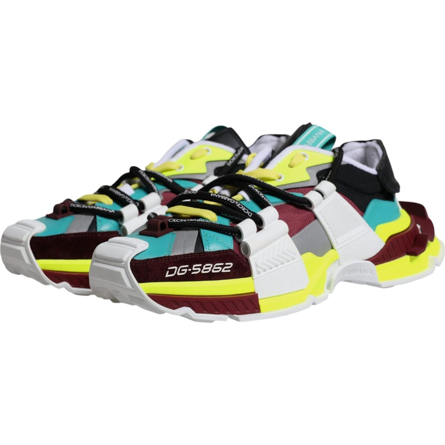 Dolce & Gabbana Multicolor Low Top Space Men Sneakers Shoes Dolce & Gabbana