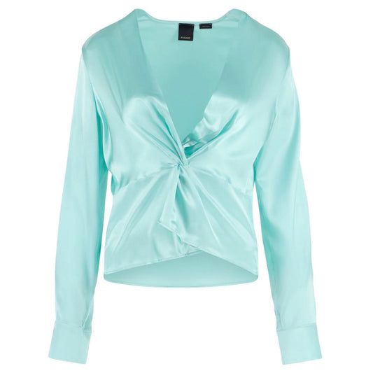 PINKO Green Silk Sweater PINKO