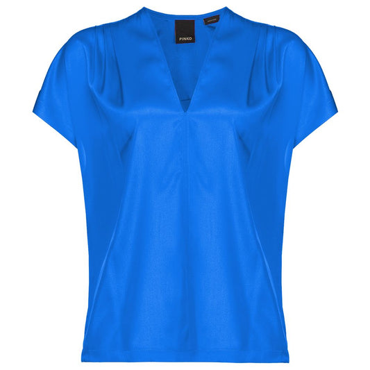 PINKO Blue Silk Sweater PINKO