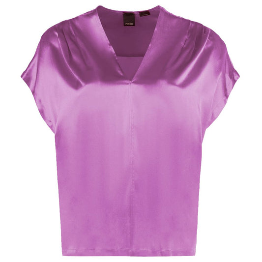 PINKO Purple Silk Sweater PINKO