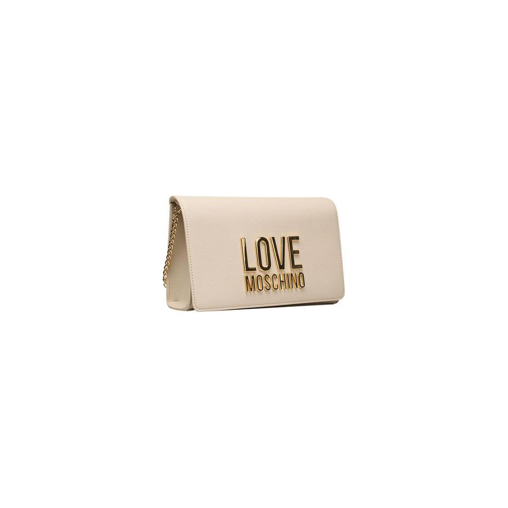 Love Moschino Beige Polyethylene Crossbody Bag Love Moschino