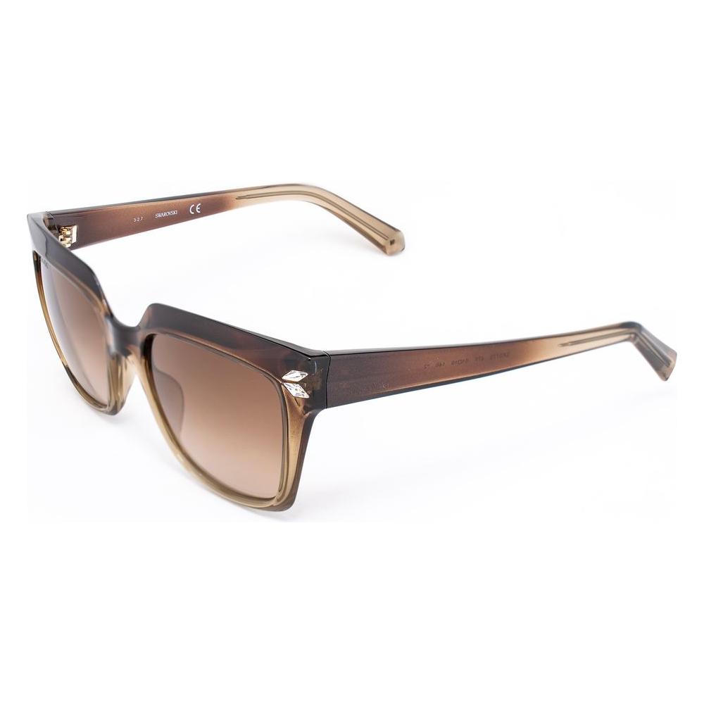 Swarovski Brown Plastic Sunglasses