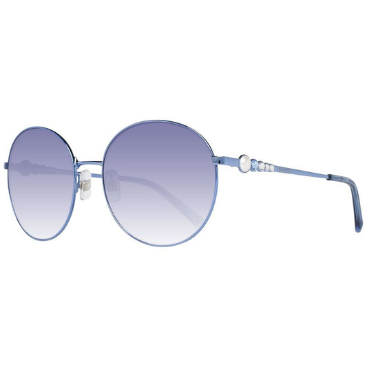 Swarovski Blue Metal Sunglasses Swarovski