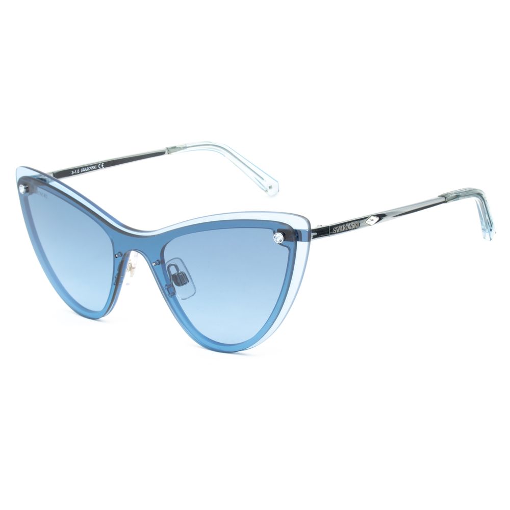 Swarovski Blue Metal Sunglasses Swarovski