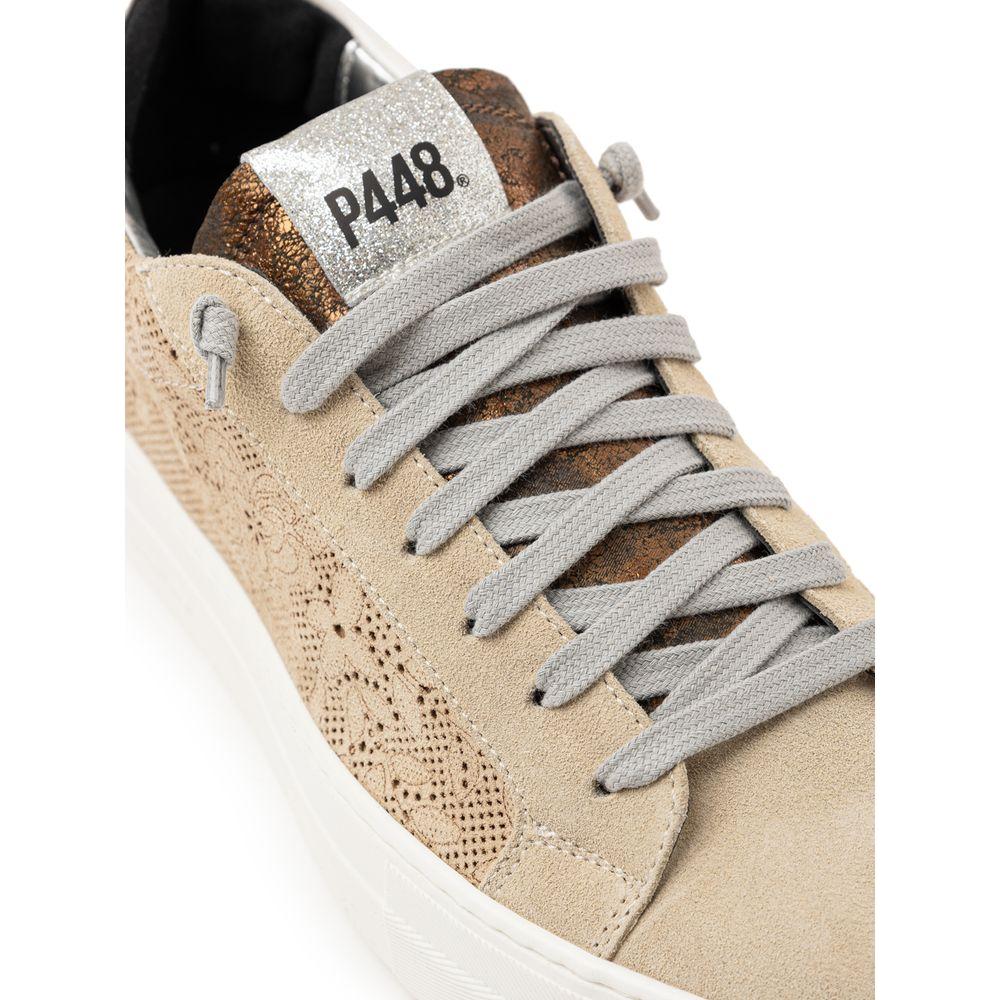 P448 Beige Leather Sneaker P448