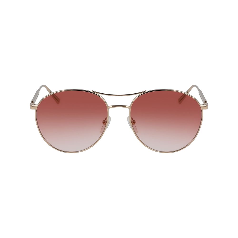 Longchamp Gold Metal Sunglasses Longchamp