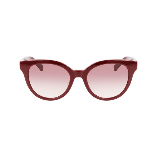 Longchamp Red Acetate Sunglasses Longchamp