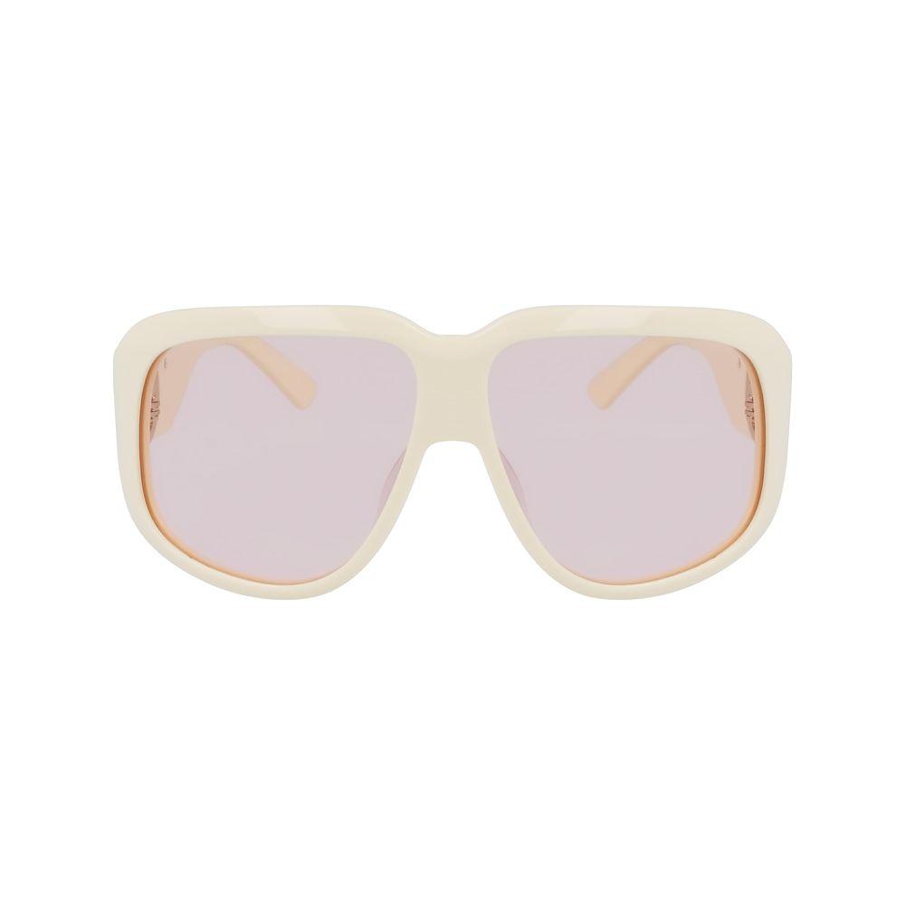 Longchamp White Acetate Sunglasses Longchamp