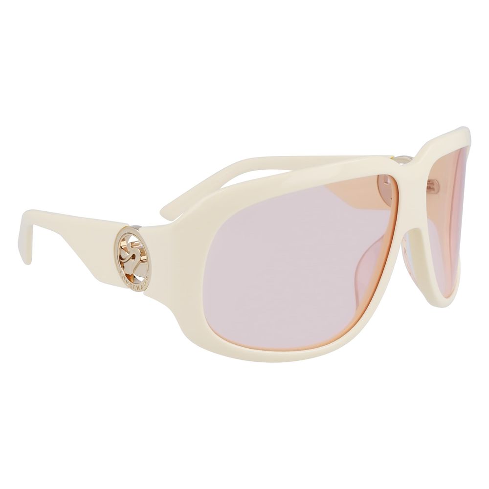 Longchamp White Acetate Sunglasses Longchamp