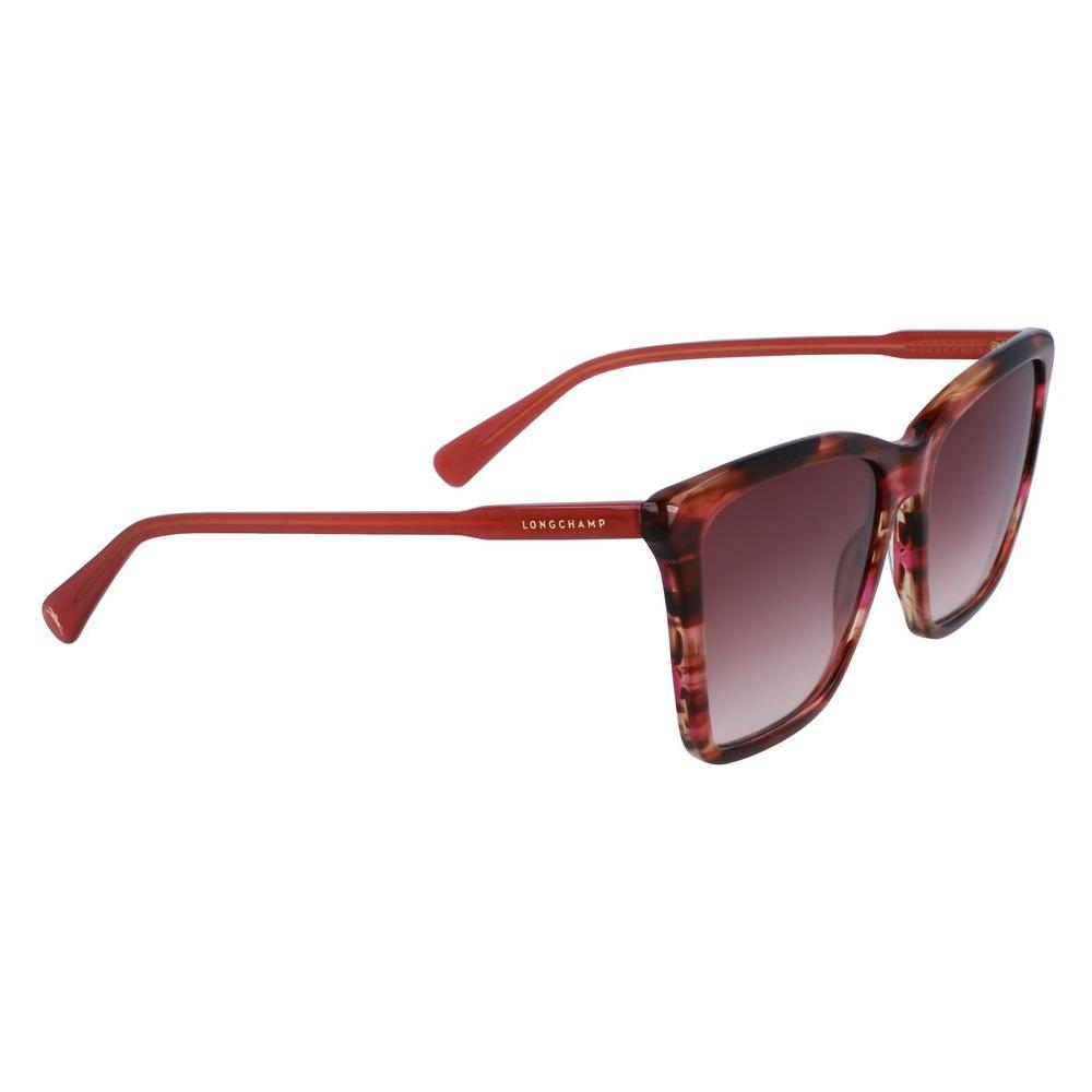 Longchamp Red Acetate Sunglasses