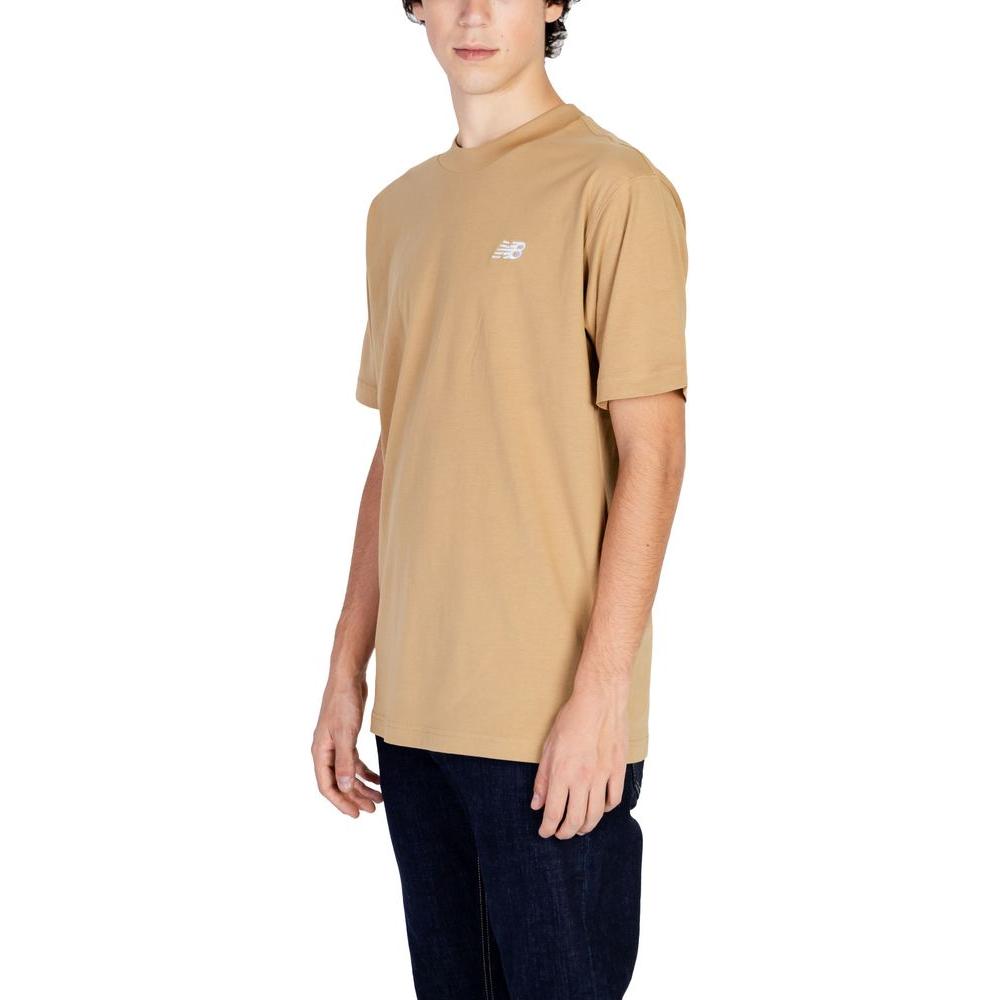 New Balance Beige Cotton T-Shirt New Balance