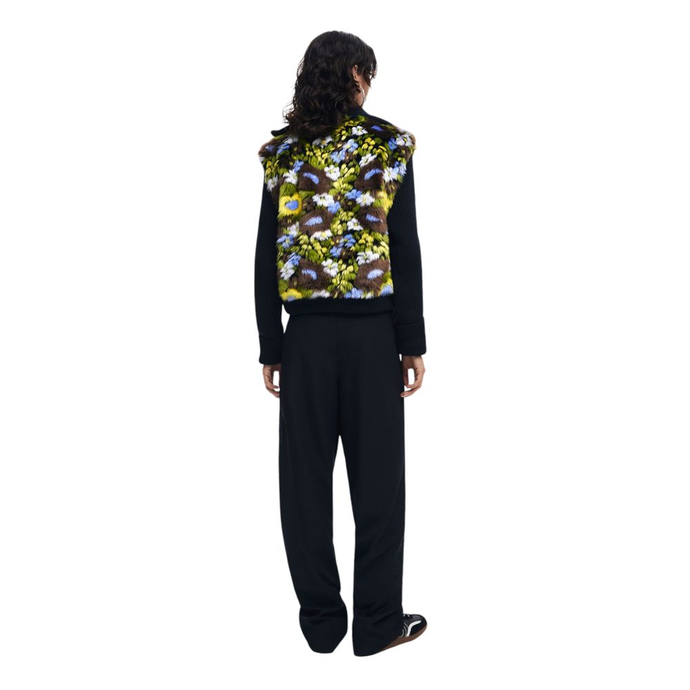 Desigual Black Cotton Jackets & Coat Desigual