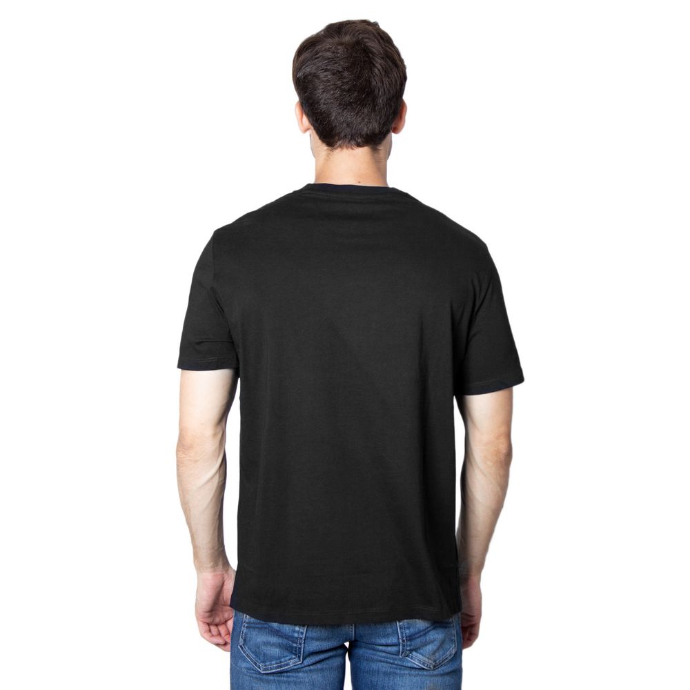 Armani Exchange Black Cotton T-Shirt Armani Exchange