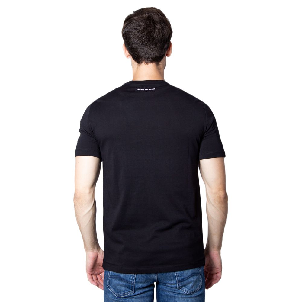 Armani Exchange Black Cotton T-Shirt Armani Exchange