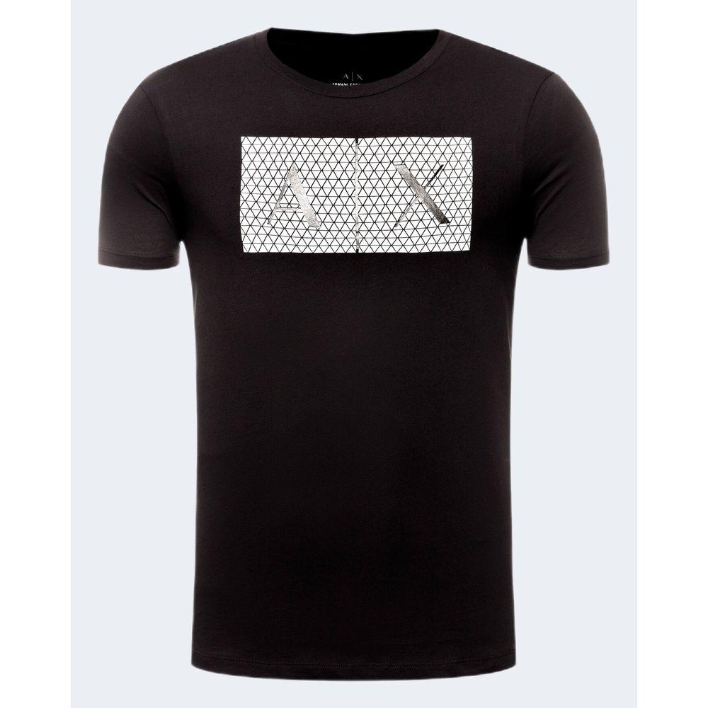 Armani Exchange Black Cotton T-Shirt Armani Exchange