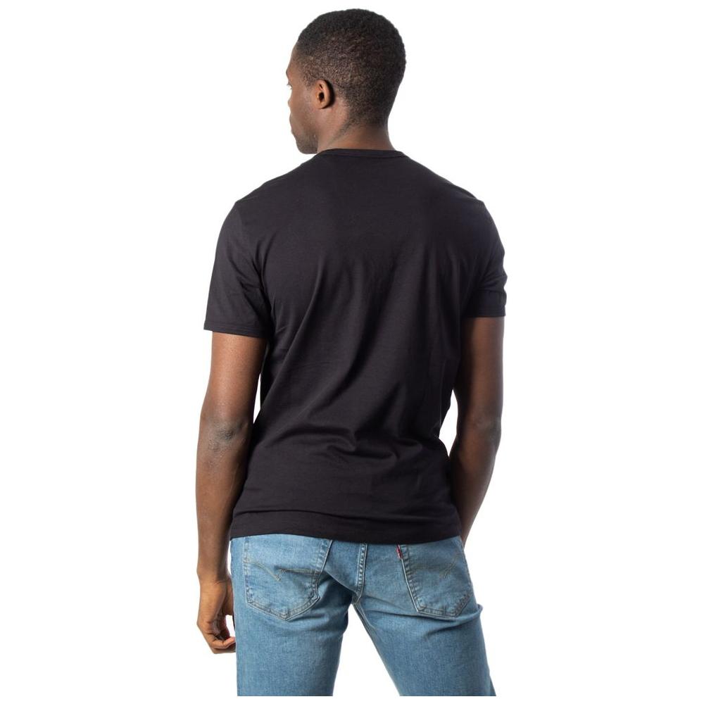 Armani Exchange Black Cotton T-Shirt Armani Exchange