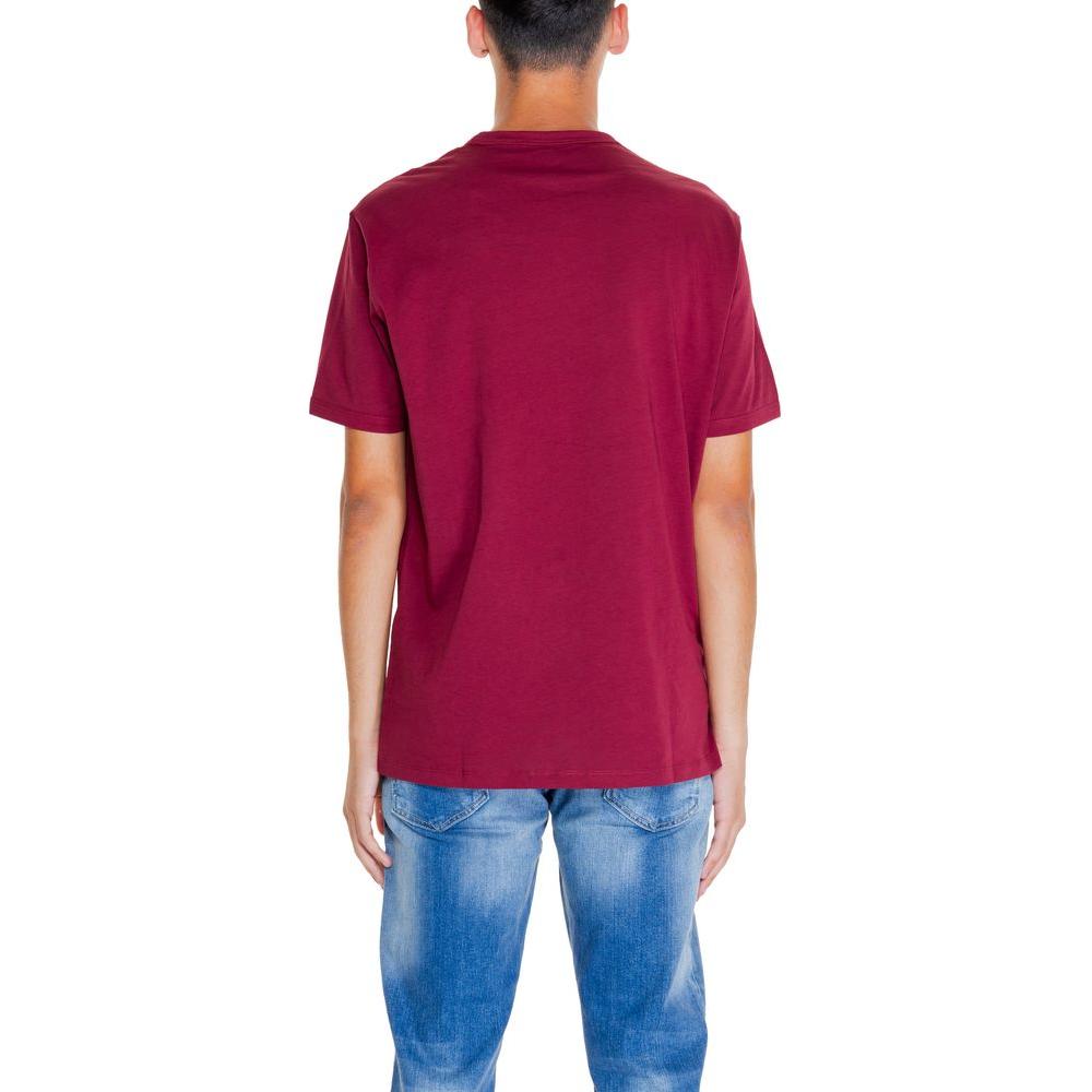 Armani Exchange Bordeaux Cotton T-Shirt