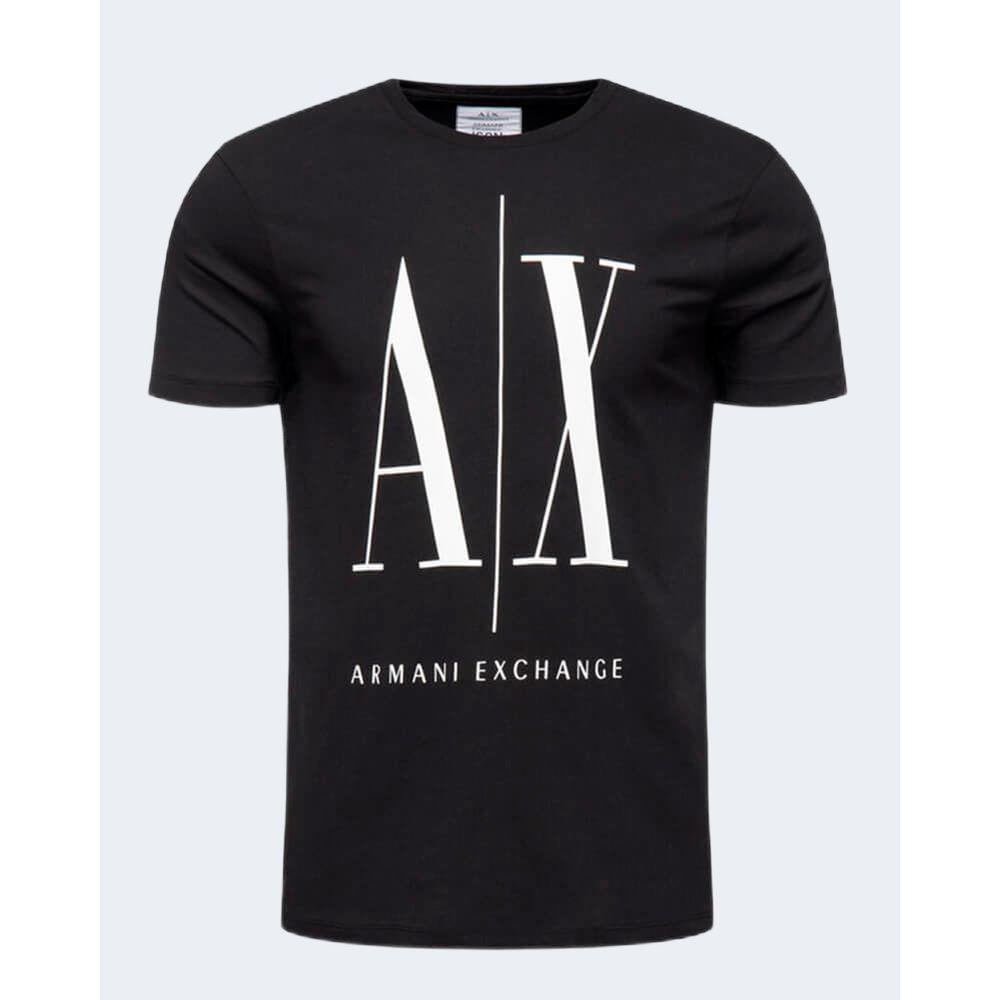 Armani Exchange Black Cotton T-Shirt Armani Exchange