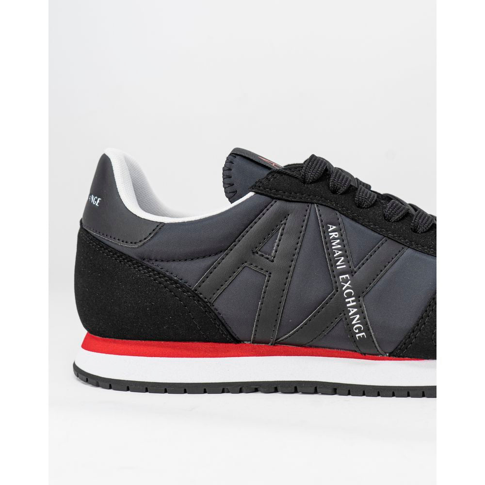 Armani Exchange Black Polyester Sneaker Armani Exchange