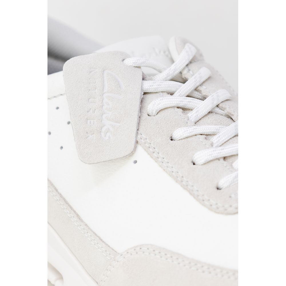 Clarks White Leather Sneaker Clarks