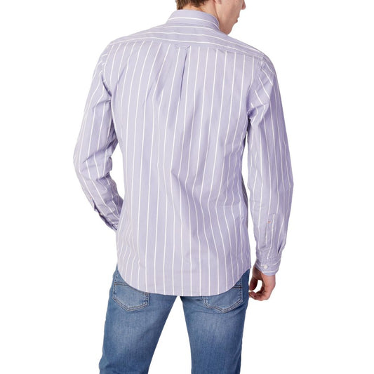 Hugo Boss Purple Cotton Shirt Hugo Boss