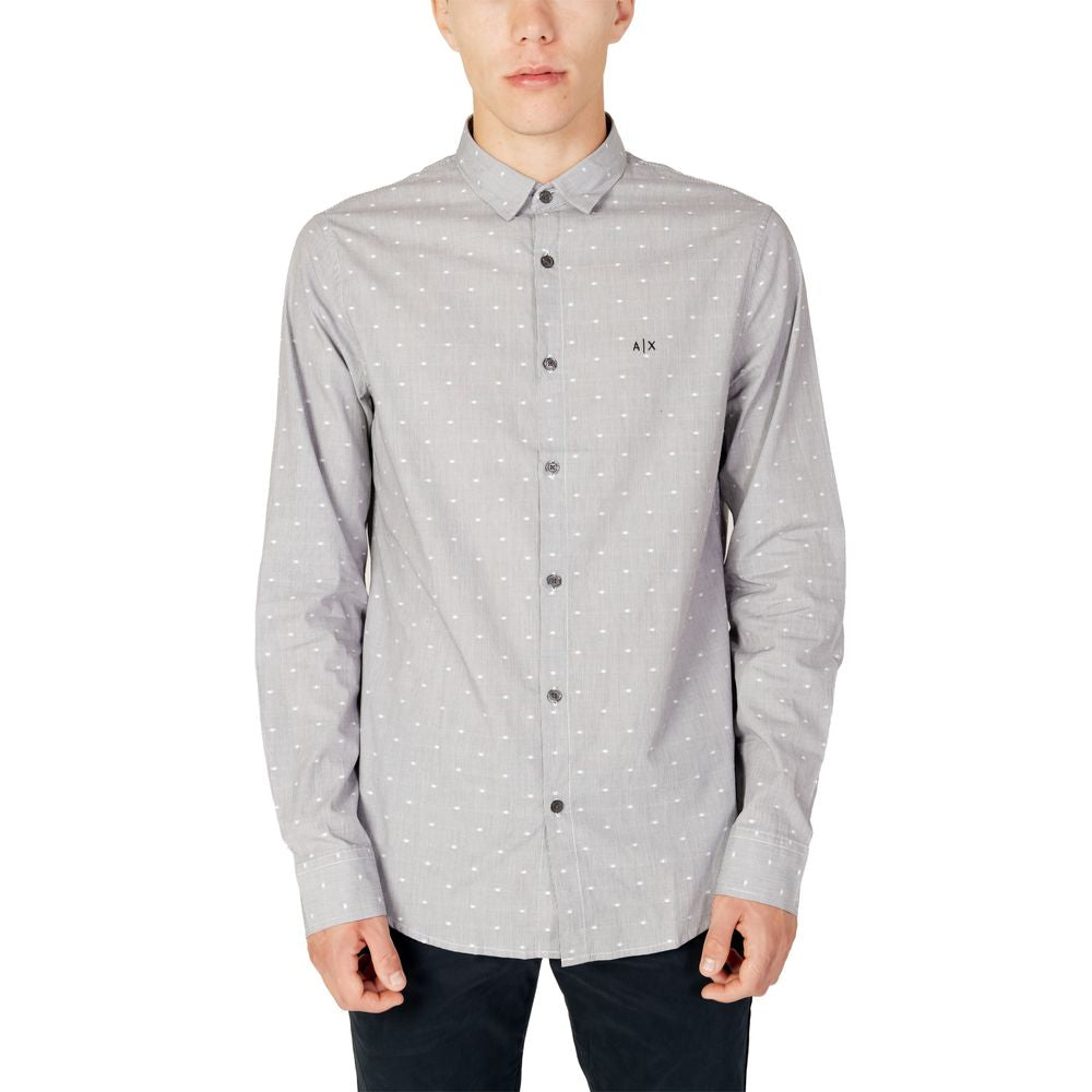 Armani Exchange Black Cotton Shirt Armani Exchange