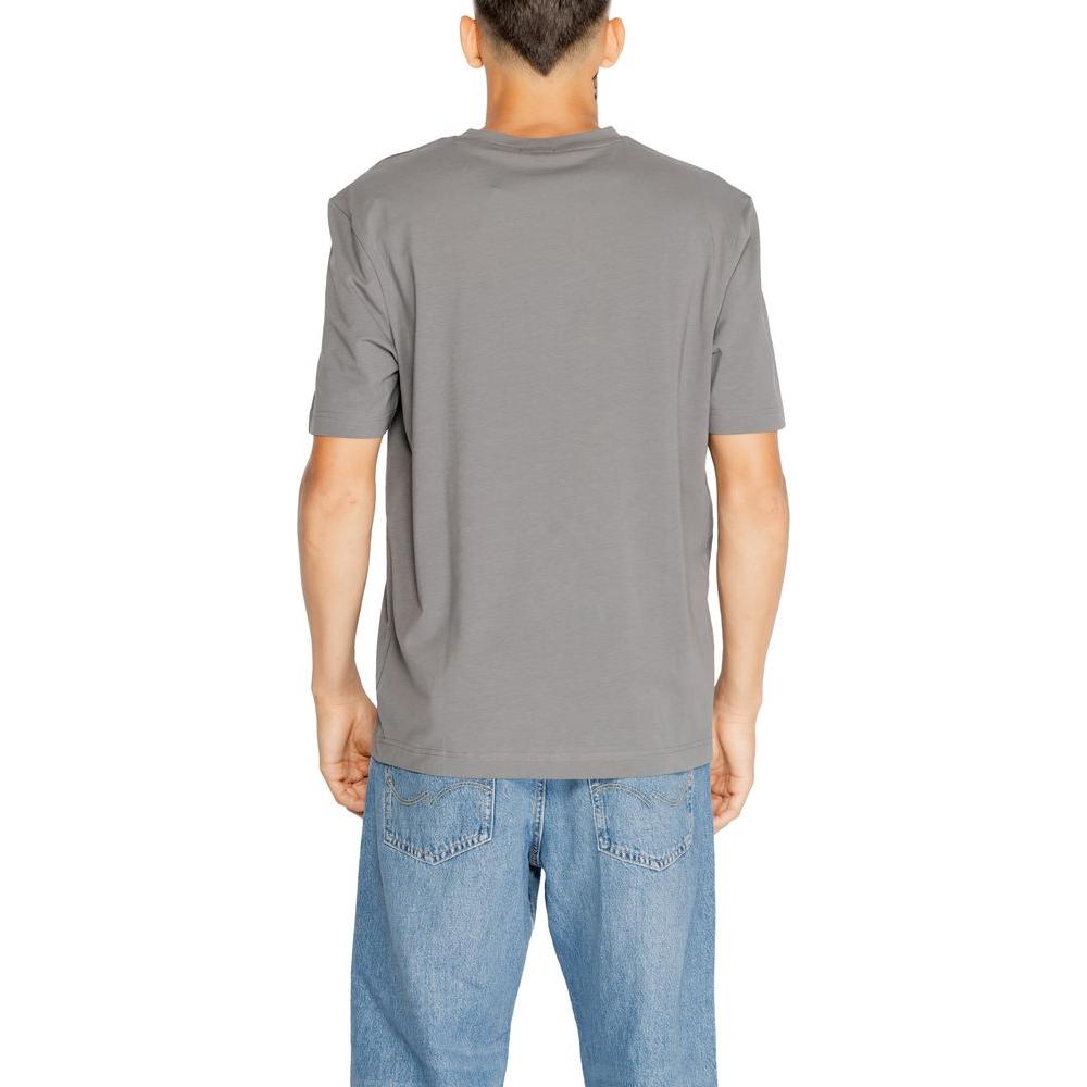 Hugo Boss Gray Cotton T-Shirt Hugo Boss