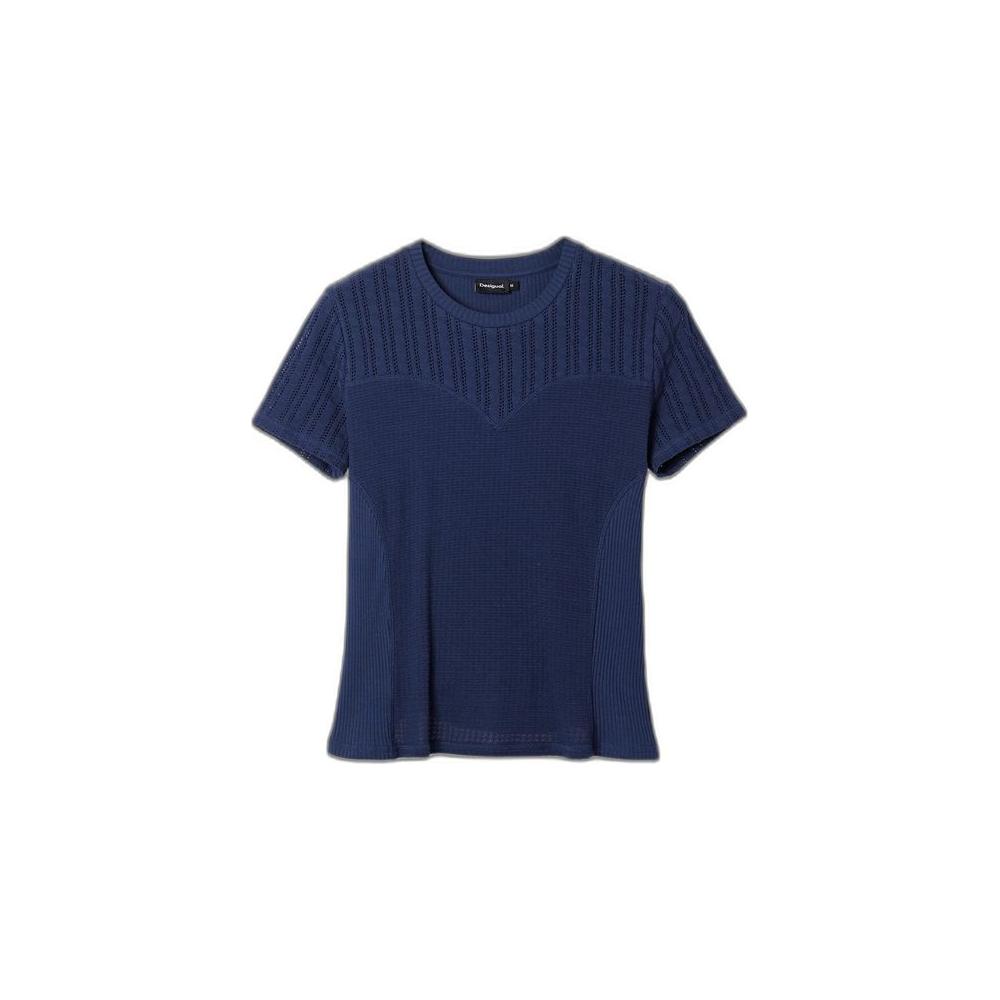 Desigual Blue Cotton Tops & T-Shirt Desigual