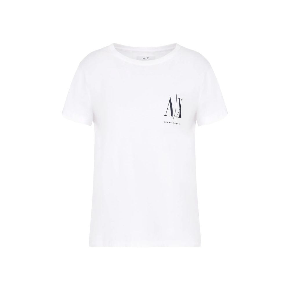 Armani Exchange White Cotton Tops & T-Shirt Armani Exchange