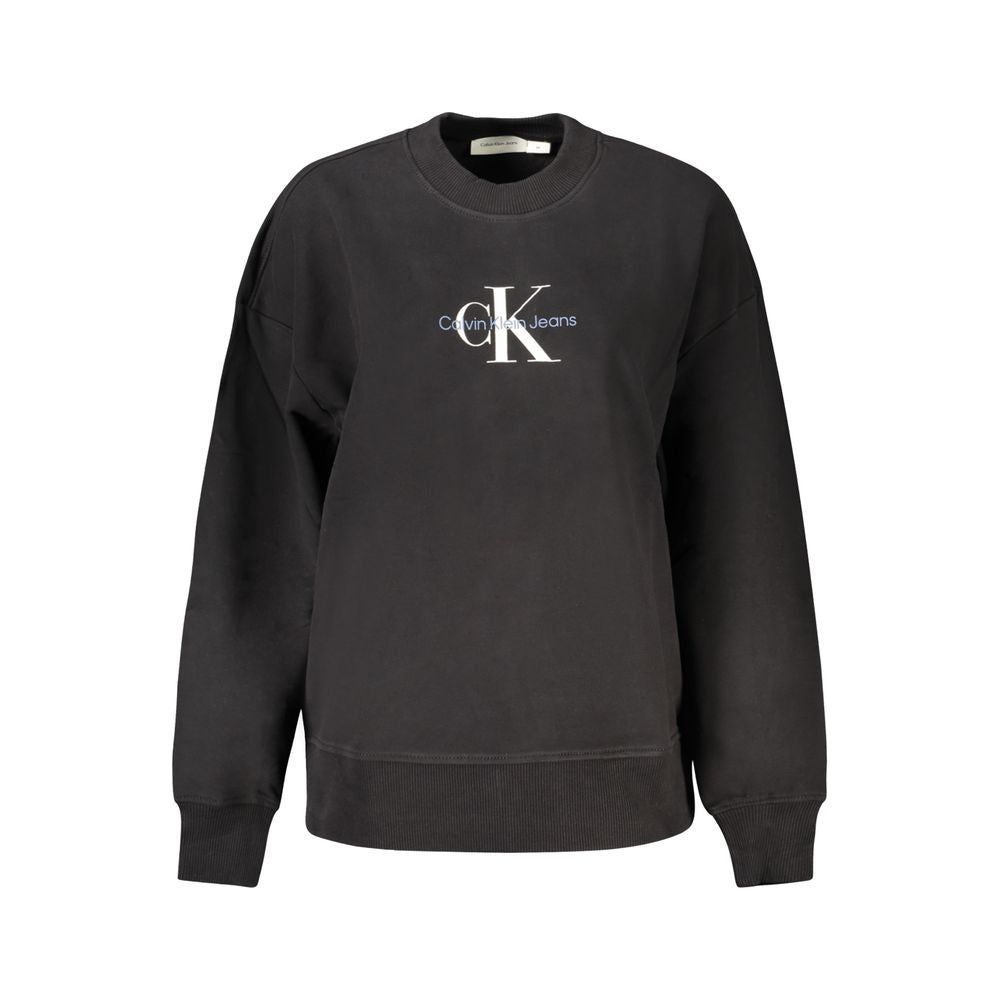 Calvin Klein Black Cotton Sweater Calvin Klein