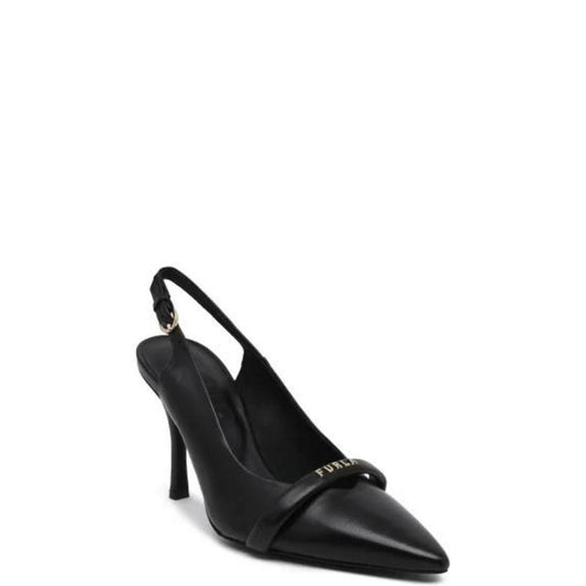 Furla Black Leather Sandal Furla