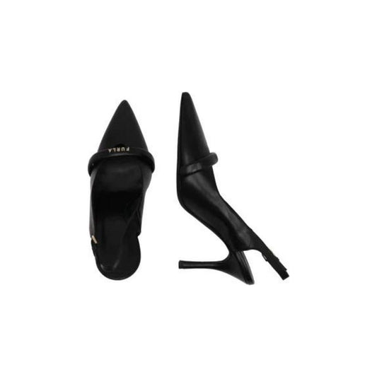 Furla Black Leather Sandal Furla