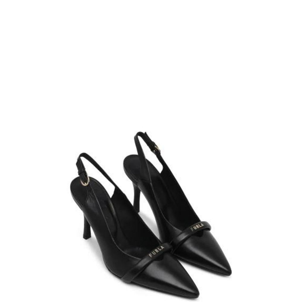 Furla Black Leather Pump