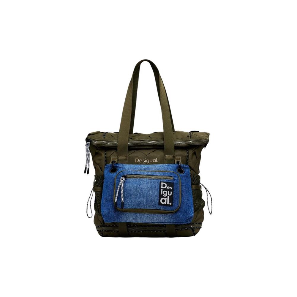 Front view with bag zipped and handles upright.