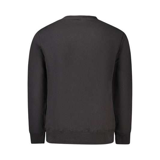 Coveri Moving Black Cotton Sweater Coveri Moving