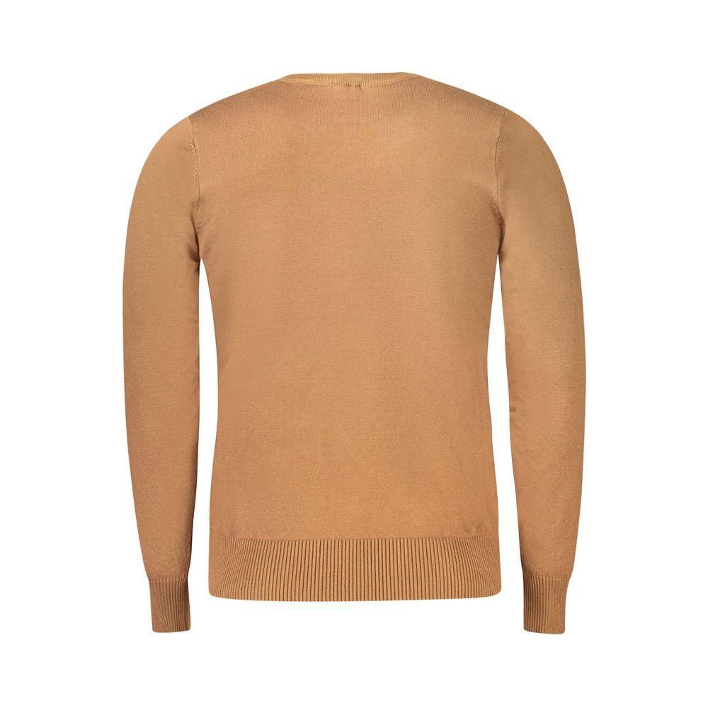 Coveri Moving Brown Nylon Sweater Coveri Moving