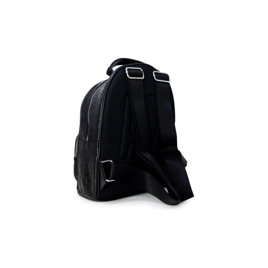 Armani Exchange Black Polyester Backpack Armani Exchange