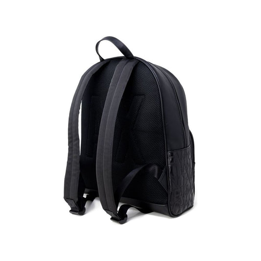 Armani Exchange Black Polyester Backpack Armani Exchange