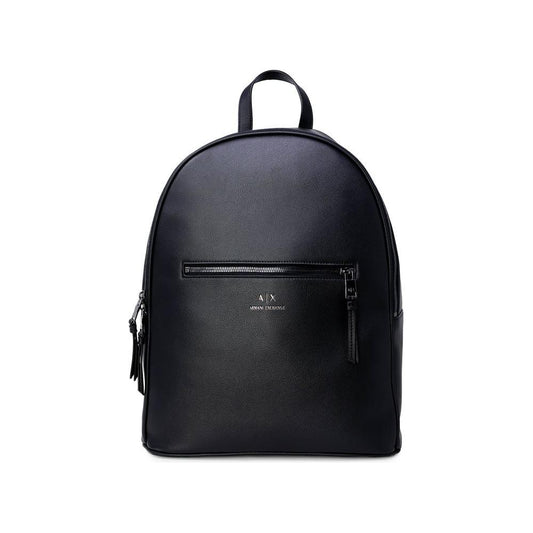 Armani Exchange Black Polyester Backpack Armani Exchange