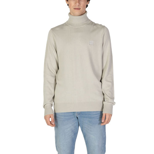 Hugo Boss Beige Cotton Sweater Hugo Boss