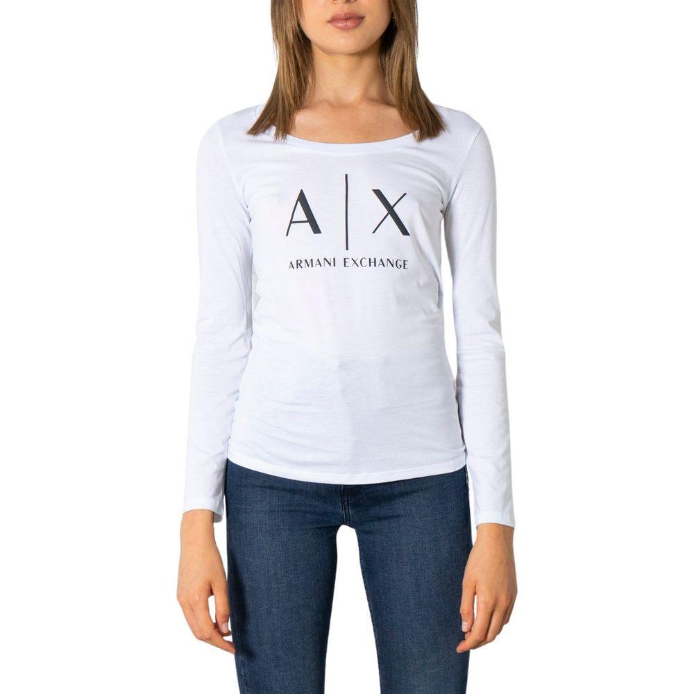 Armani Exchange White Cotton Tops & T-Shirt Armani Exchange