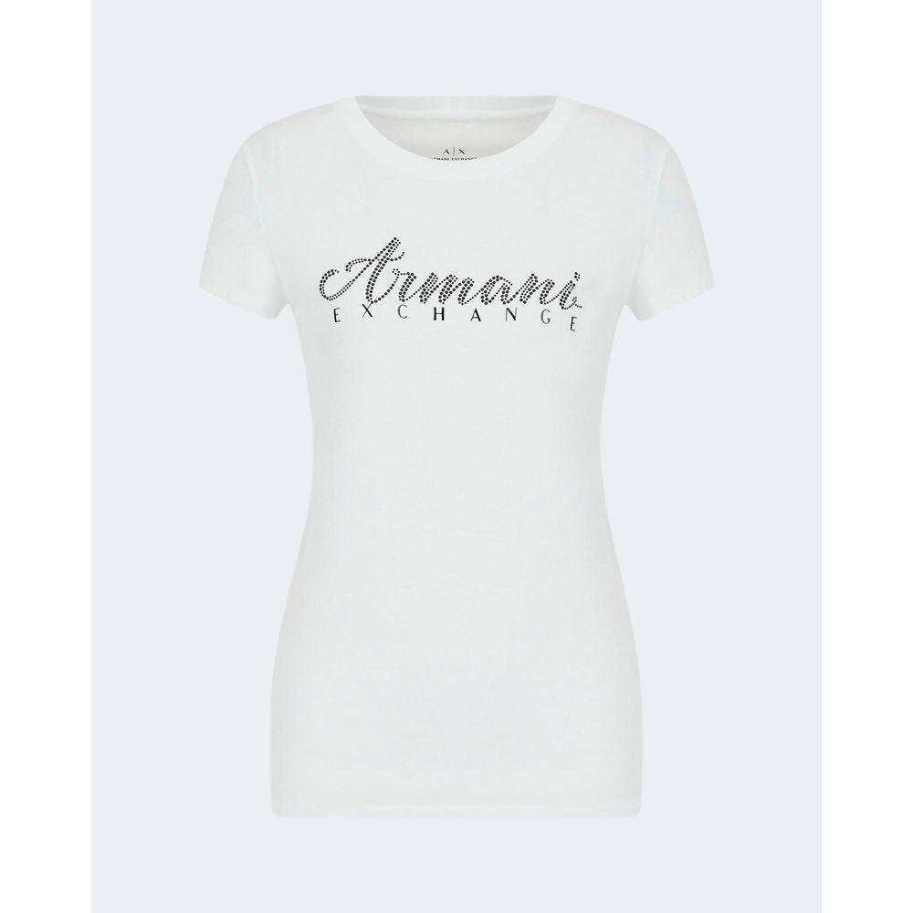 Armani Exchange White Cotton Tops & T-Shirt Armani Exchange