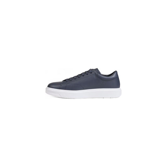 Armani Exchange Blue Leather Sneaker Armani Exchange