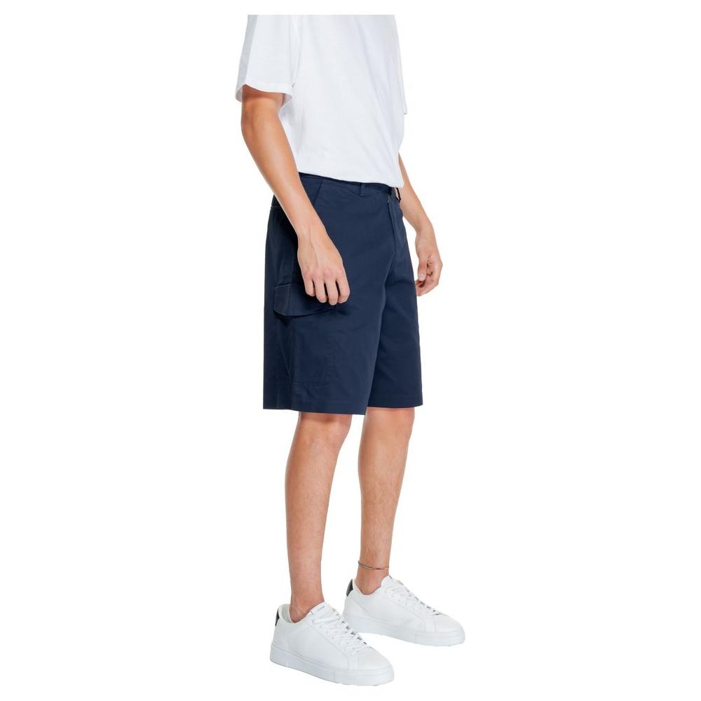 Armani Exchange Blue Cotton Short Armani Exchange