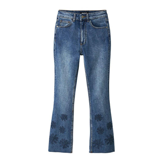 Desigual Blue Cotton Jeans & Pant Desigual