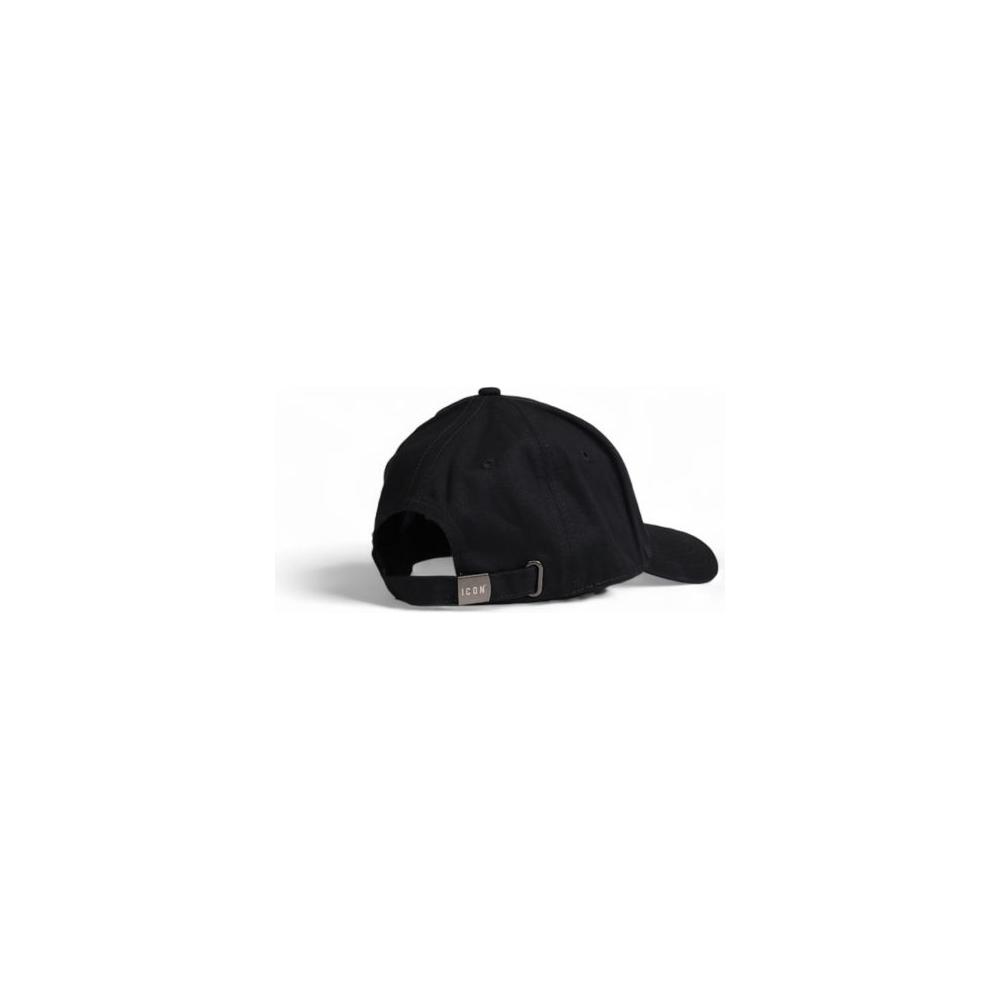 Icon Black Cotton Hats & Cap Icon