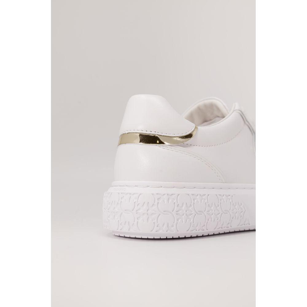 PINKO White Leather Sneaker PINKO