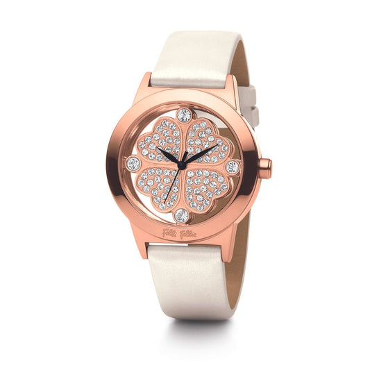 Folli Follie White Leather Watch Folli Follie