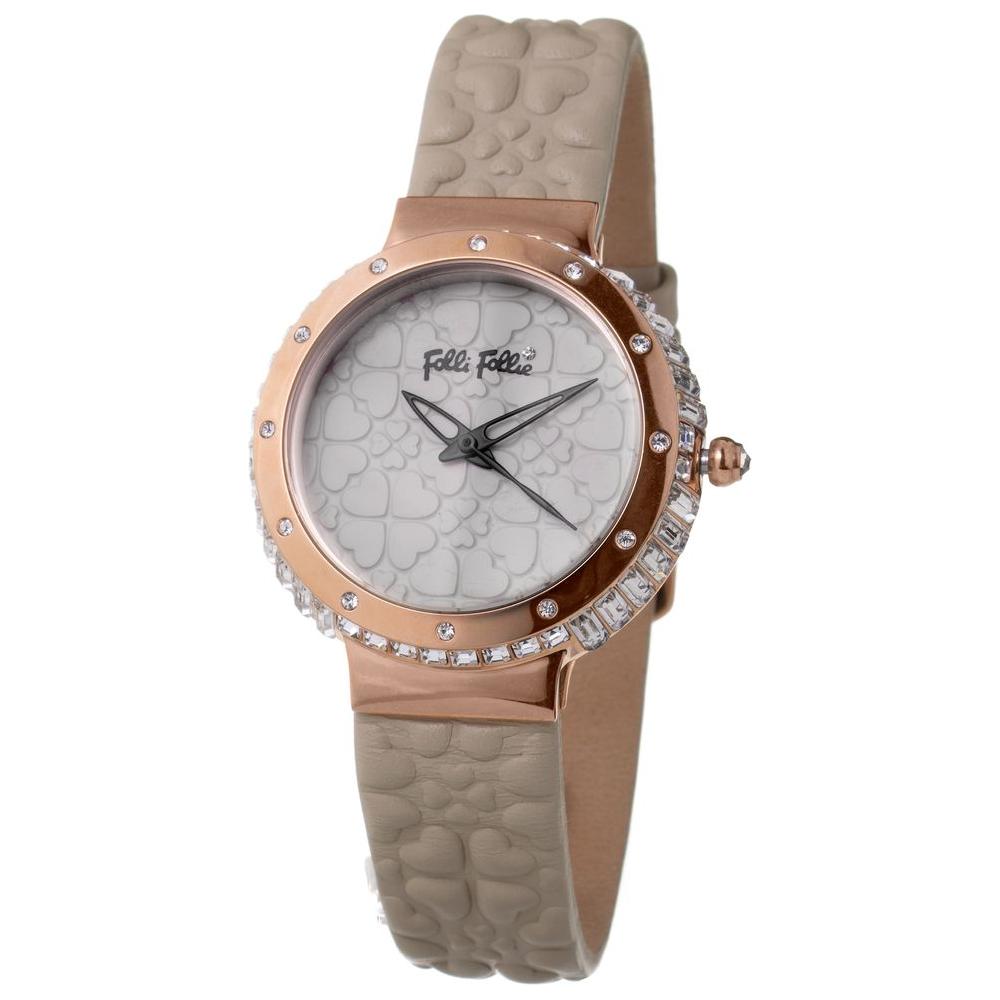 Folli Follie Gray Leather Watch Folli Follie