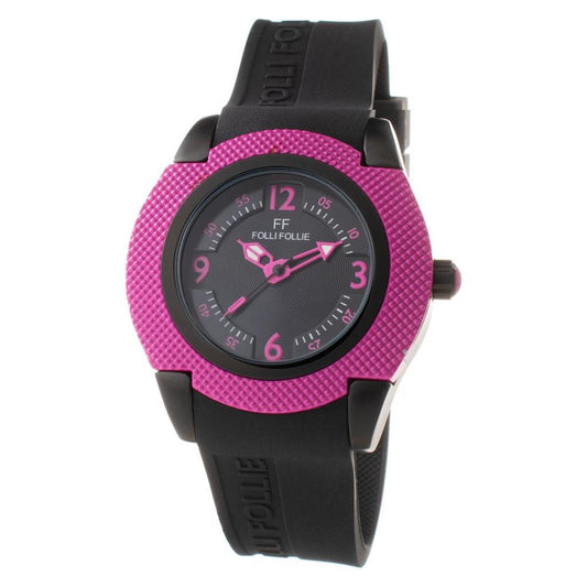 Folli Follie Black Silicone Watch Folli Follie